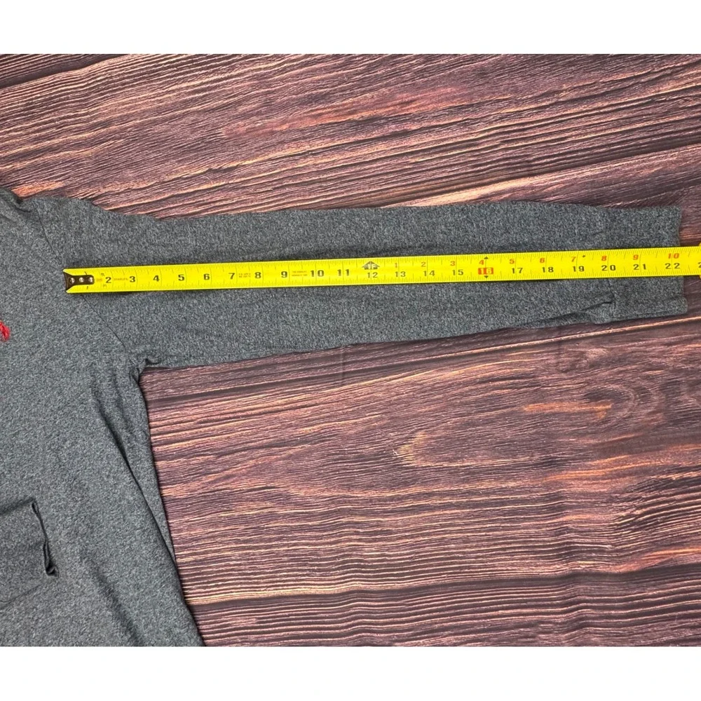 Polo Ralph Lauren Shirt Large Grey Cotton Preppy Long Sleeve Crew Neck Tee L